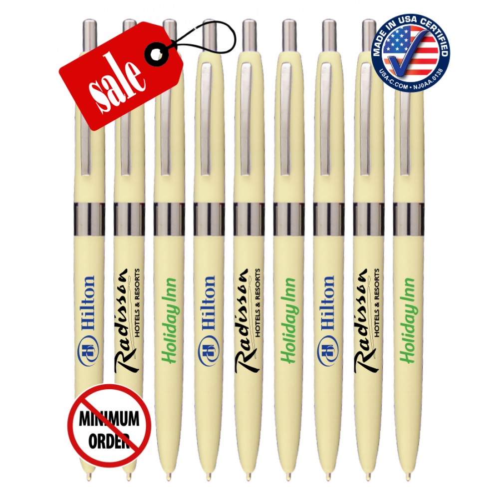 Custom Engraved Union Printed "Hotel Pen" Made in USA Custom Engraved Union Printed "Hotel Pen" Made in USA