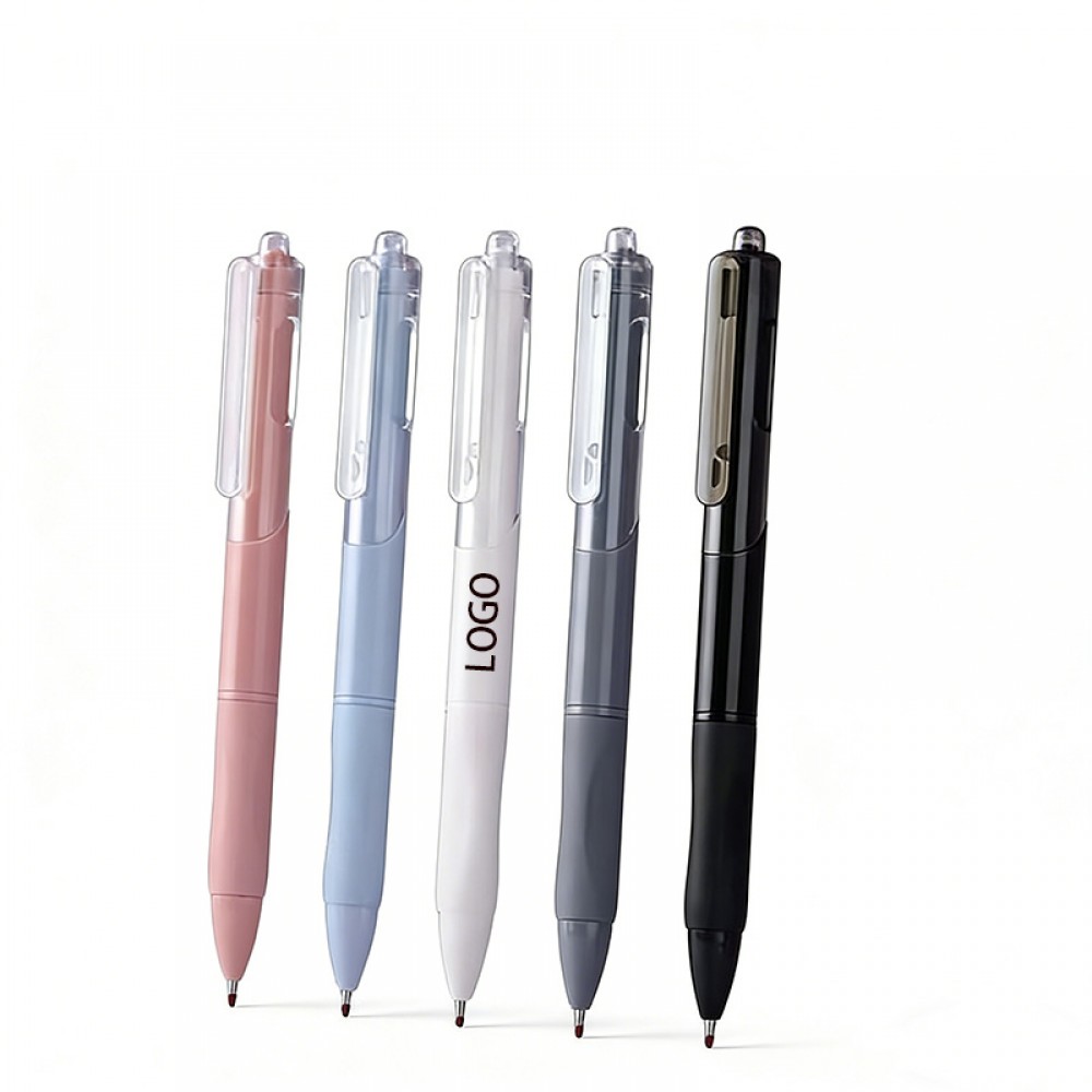 Retractable 0.5mm Gel Ink Pen Click Action Stationery Logo Branded