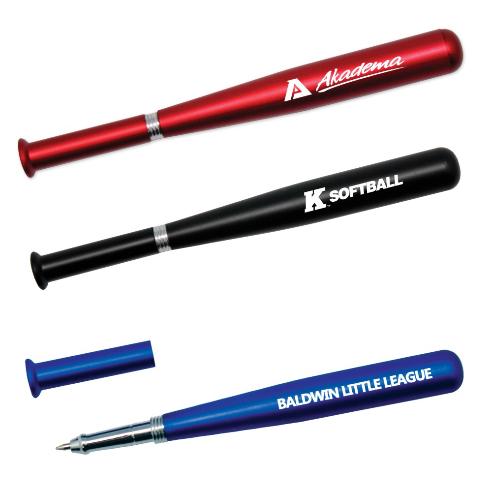 Custom Imprinted Metallic Baseball Bat Pen Custom Imprinted Metallic Baseball Bat Pen