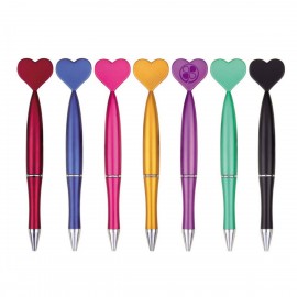 Heart Shaped Plastic Twist Ballpoint Pen Custom Engraved  Heart Shaped Plastic Twist Ballpoint Pen Custom Engraved