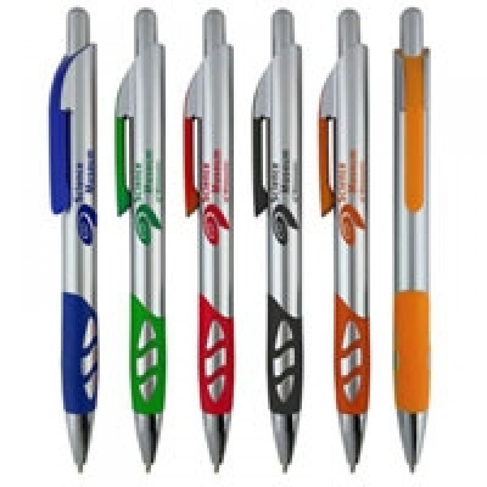 Clearwater Silver Pen Custom Imprinted Clearwater Silver Pen Custom Imprinted