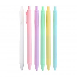 Custom Imprinted Retractable Pastel Gel Ink Pens  Custom Imprinted Retractable Pastel Gel Ink Pens