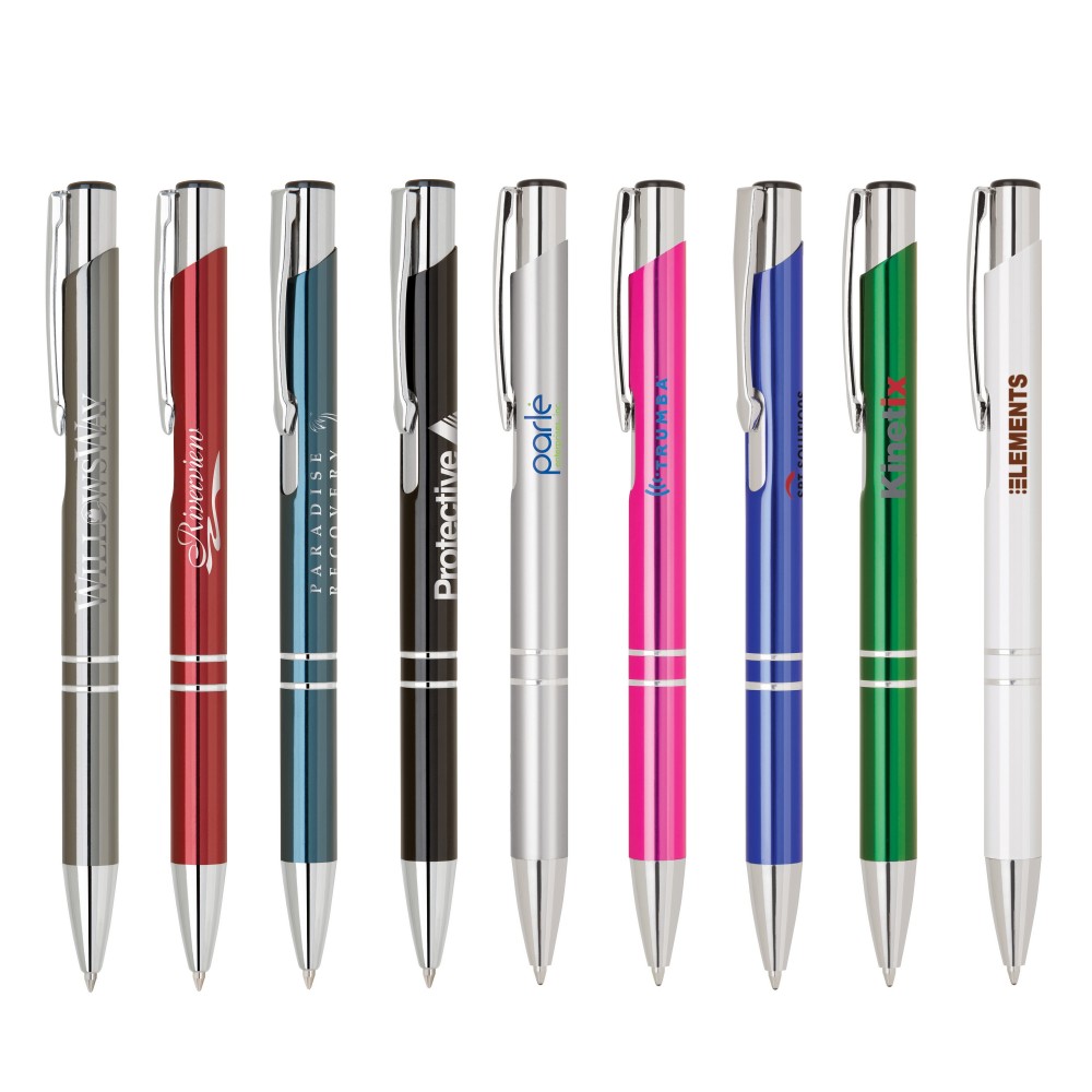 Knight-100 Aluminum Ballpoint Pen Logo Branded