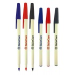 Belfast Ballpoint Pen Cream Barrel Value Stick Pen Logo Branded