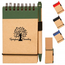 3 x 5 in. Eco Jotters with Pen Custom Imprinted  3 x 5 in. Eco Jotters with Pen Custom Imprinted