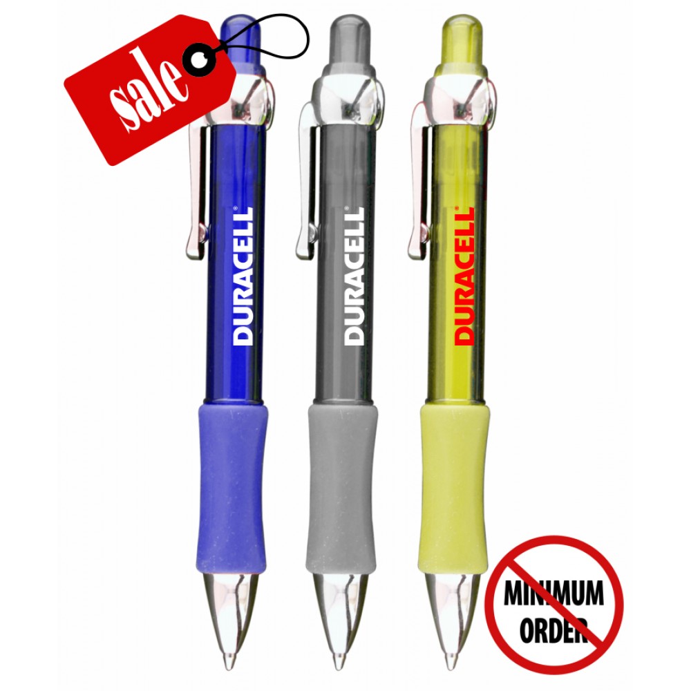 Union Printed - Summit - Clicker Pen with Grip- 1-Color Print - No Minimum - 341CV Logo Branded