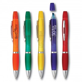 Custom Imprinted Translucent Pen and Highlighter Combo