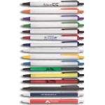 Amber Stick Click Pen Custom Imprinted