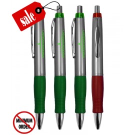 Logo Branded Union Printed - Impact - Click Pens Pen with Rubber Grip - 1-Color Print - No Minimum  Logo Branded Union Printed - Impact - Click Pens Pen with Rubber Grip - 1-Color Print - No Minimum