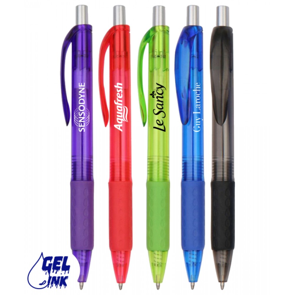 Custom Imprinted Frosted - Ultimate - Ballpoint Gel Retractable Pen