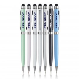 Custom Imprinted Executive Metal Slim Stylus Pens