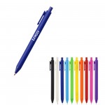 Colorful Soft-touch Retractable Ballpoint Pen Custom Imprinted