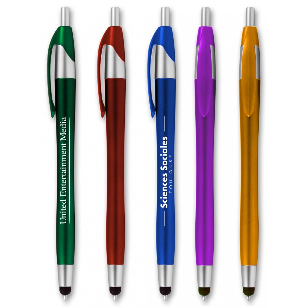 Casey Stylus Retractable Pen Logo Branded Casey Stylus Retractable Pen Logo Branded
