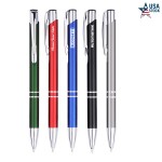 Custom Engraved Executive Quality Ballpoint Pen w/Reflective Aluminum Barrel