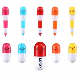 Retractable Capsule Pill Ballpoint Pen Custom Engraved  Retractable Capsule Pill Ballpoint Pen Custom Engraved