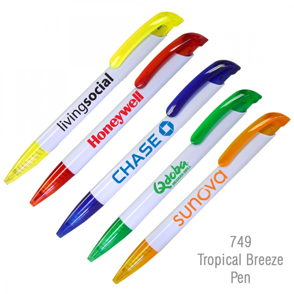 Logo Branded Special Pricing !... "Tropical Breeze" Fashionable Ballpoint Pen Logo Branded Special Pricing !... "Tropical Breeze" Fashionable Ballpoint Pen