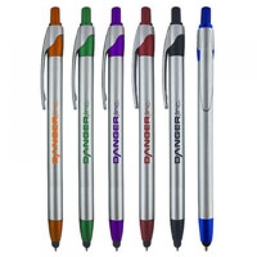 Buzzy Silver Stylus Pen Custom Engraved Buzzy Silver Stylus Pen Custom Engraved