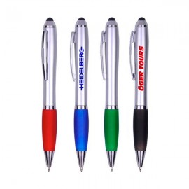 Logo Branded Oregon Ballpoint Pen with Stylus  Logo Branded Oregon Ballpoint Pen with Stylus
