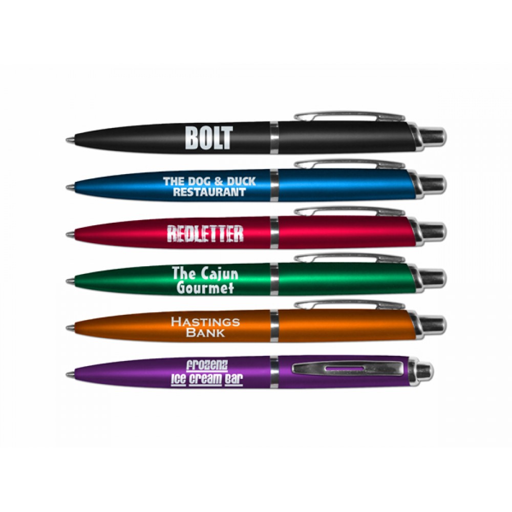 Custom Imprinted Bolt Retractable Ballpoint Pen Custom Imprinted Bolt Retractable Ballpoint Pen