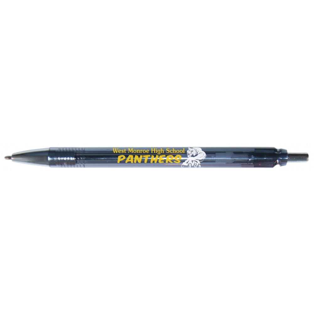 Custom Imprinted Lusitano Retractable Ballpoint Pen - Black