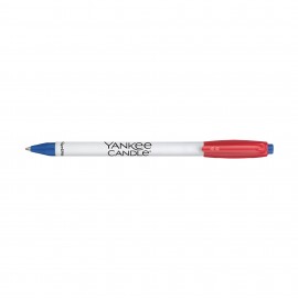 Custom Imprinted Paper Mate Sport RT White Barrel - Blue Ink - Red-Blue