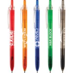 Translucent Writer Pen Logo Branded