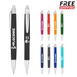 1.0mm Midpoint Comfort Grip Ballpoint Pen With Black/Blue Ink Logo Branded