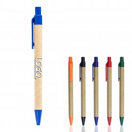 Custom Engraved Degradable Paper Tube Press Ballpoint Pen  Custom Engraved Degradable Paper Tube Press Ballpoint Pen