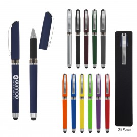 Custom Imprinted Avendale Velvet Touch Stylus Gel Pen