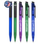 Logo Branded Closeout USA Made "Monticello" Frosted Click Pen - No Minimum