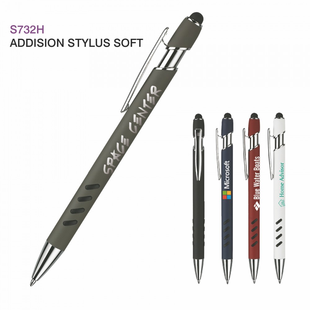 Custom Imprinted Addison Stylus Soft Pen