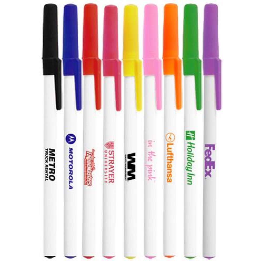 Blue Ink Value Ballpoint Pen Logo Branded Blue Ink Value Ballpoint Pen Logo Branded