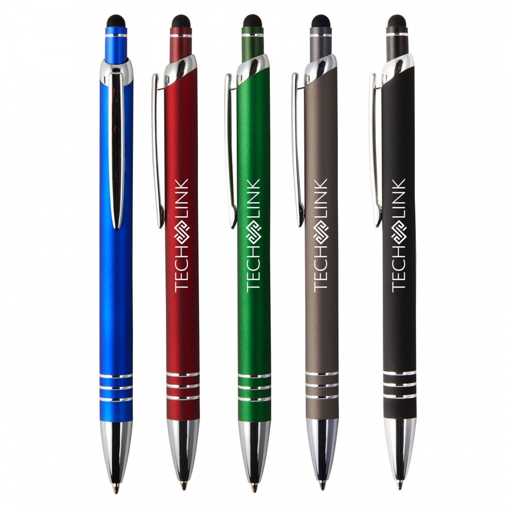 Venice Velvet-Touch Aluminum Stylus Pen Custom Imprinted Venice Velvet-Touch Aluminum Stylus Pen Custom Imprinted