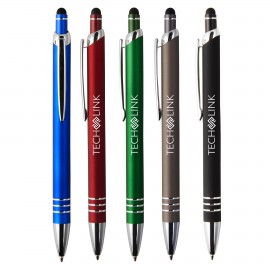 Venice Velvet-Touch Aluminum Stylus Pen Custom Imprinted