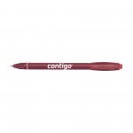 Logo Branded Paper Mate Sport RT Translucent Barrel - Black Ink - Burgundy