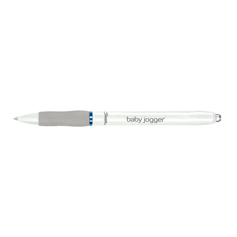 Sharpie S-Gel White Barrel - Royal Blue Custom Engraved