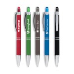 Custom Imprinted Hope Stylus Satin Soft Touch Click Metal Pen