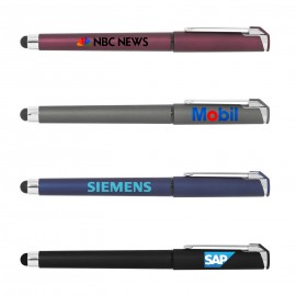 Custom Imprinted Stylus-236 Soft Touch Rollerball Gel Pen  Custom Imprinted Stylus-236 Soft Touch Rollerball Gel Pen