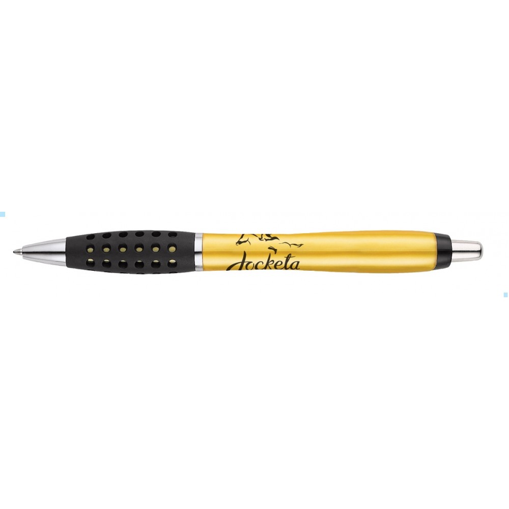 Custom Imprinted Clydesdale Retractable Ballpoint Pen - Yellow