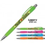 Liberty Pens w/ Translucent Plastic Barrel Custom Imprinted