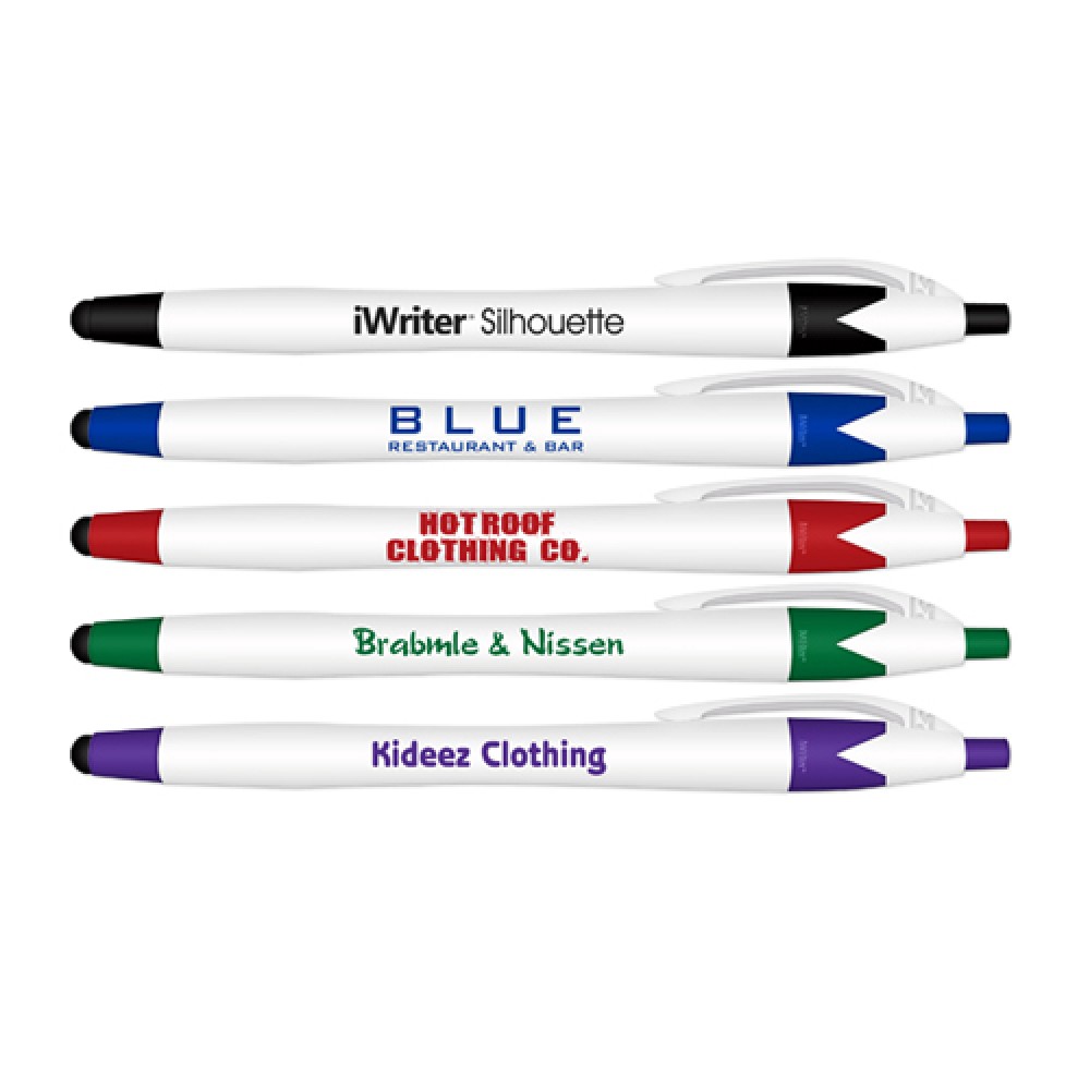 Liqui-Mark iWriter Silhouette Stylus & Retractable Ballpoint Pen (Blue Ink) Logo Branded Liqui-Mark iWriter Silhouette Stylus & Retractable Ballpoint Pen (Blue Ink) Logo Branded