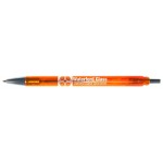 Logo Branded CMF Retractable Ballpoint Pen - Orange