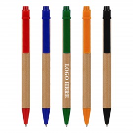 Recycled Cardboard Ballpoint Pen Custom Imprinted