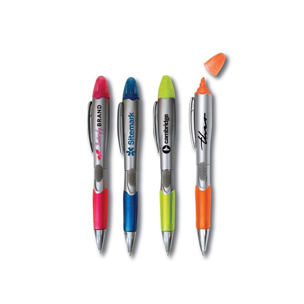Pen And Highlighter Combo Logo Branded