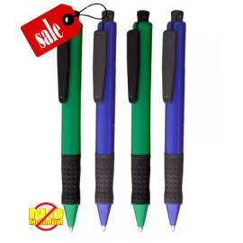 Union Printed - Tender - Frosted Barrel Click Pen with Rubber Grip with 1-Color Print - No Minimum - Logo Branded  Union Printed - Tender - Frosted Barrel Click Pen with Rubber Grip with 1-Color Print - No Minimum - Logo Branded