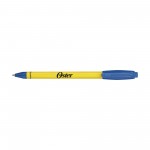 Paper Mate Sport RT Yellow Barrel - Black Ink - Royal Blue Logo Branded