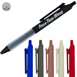 Recycled Soft-Touch Pen with Silicone Grip Custom Engraved