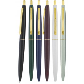 Seville G Retractable Ballpoint click Pen with Gold Trim Logo Branded  Seville G Retractable Ballpoint click Pen with Gold Trim Logo Branded