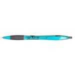 Fiesta Retractable Ballpoint Pen (Teal Blue/ Black) Logo Branded