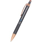 Full Color Crossgate Stylus Pen - Rose Gold Custom Imprinted
